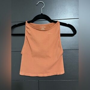 FREE PEOPLE High Neck Stretch Sleeveless Shirt Tank Top Women’s Sz XS/S GUC